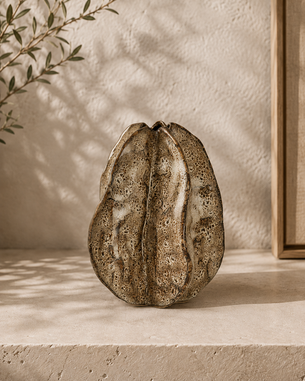 Idrija Medium Vase - Light Brown