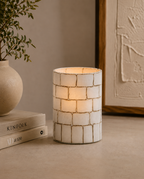 Dronero Tealight Clear & White - Medium