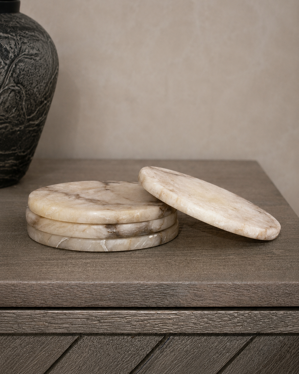 Breuer Coaster Set of 4 Cream