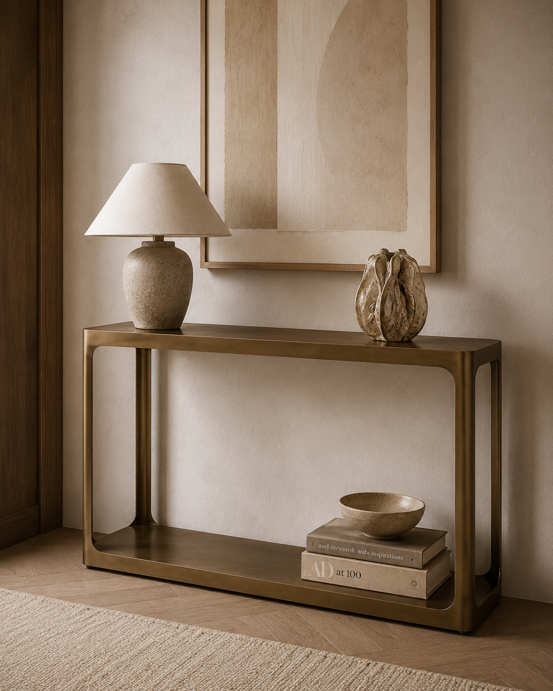 Richmond Interiors Claridge Console Beige