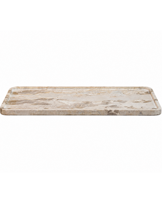 Kiara Plate Beige Marble