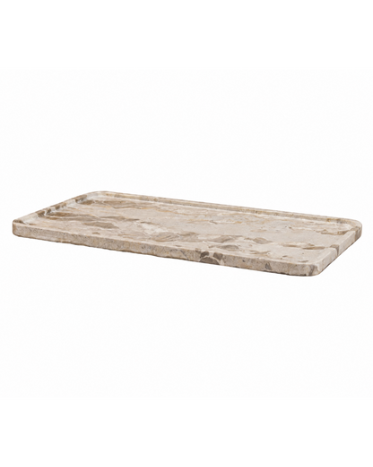 Kiara Plate Beige Marble
