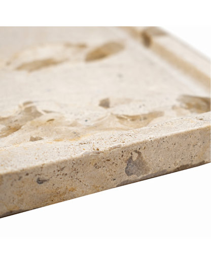 Kiara Plate Beige Marble