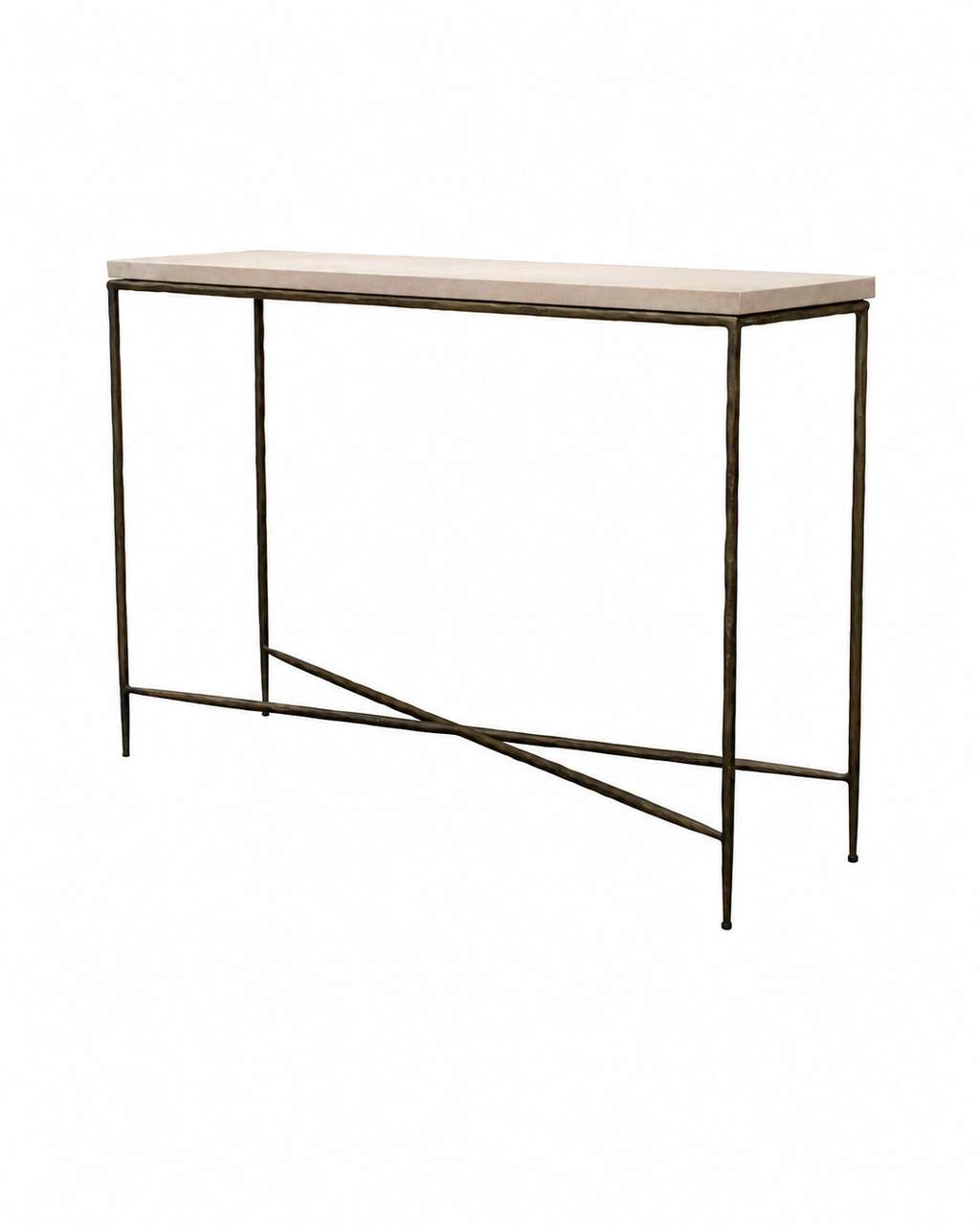 R V Astley Walter Console Table Burnt Bronze & Marble