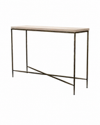 R V Astley Walter Console Table Burnt Bronze & Marble