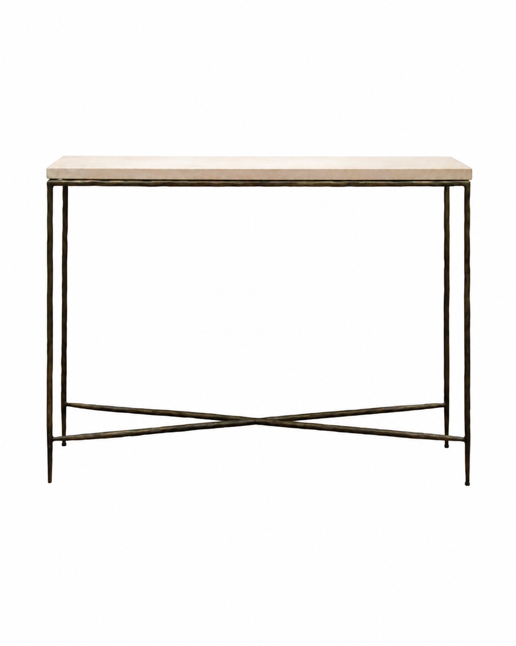 R V Astley Walter Console Table Burnt Bronze & Marble
