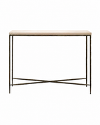 R V Astley Walter Console Table Burnt Bronze & Marble