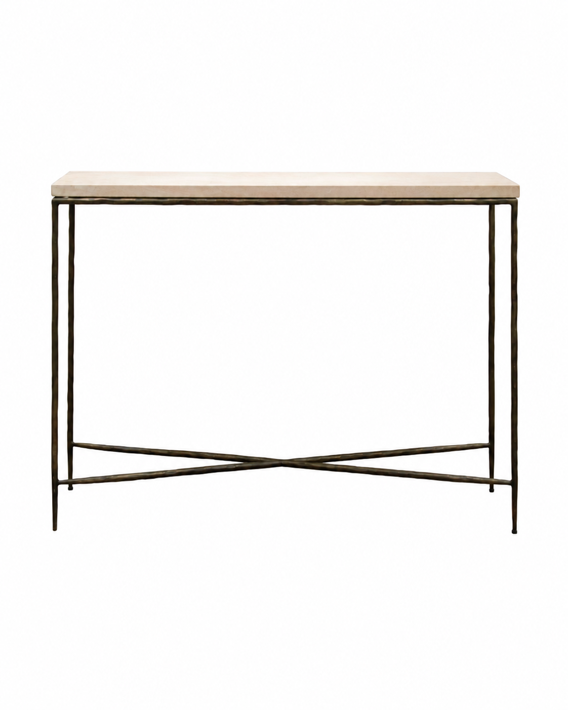 R V Astley Walter Console Table Burnt Bronze & Marble