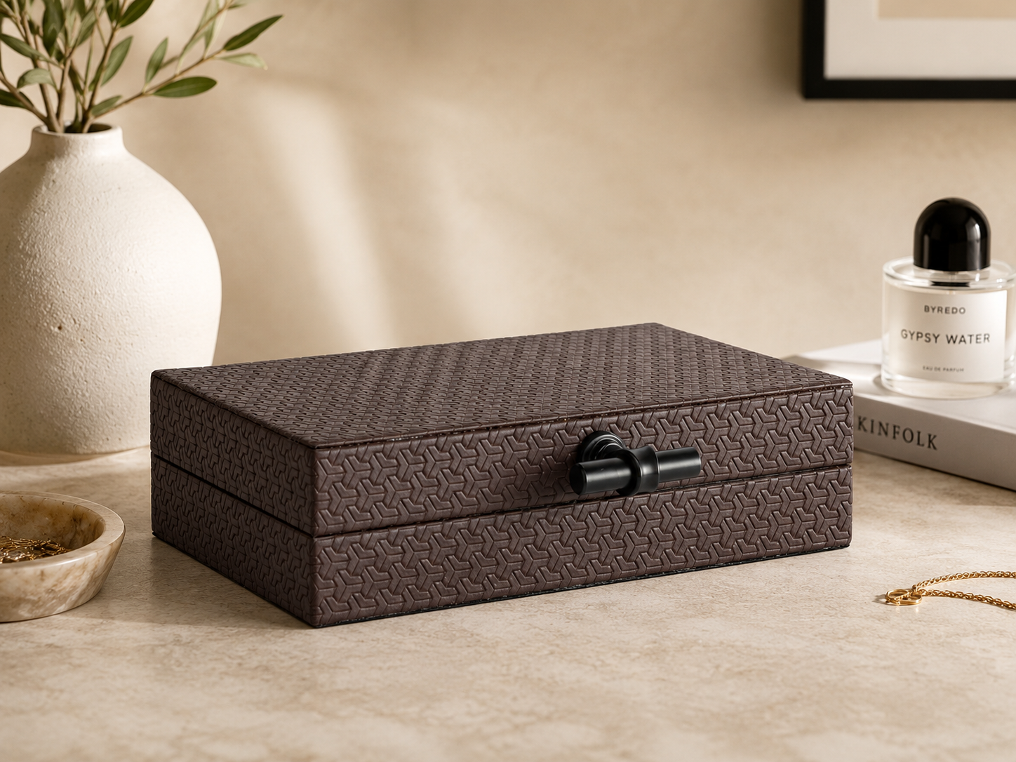 Richmond Interiors Storage box Billie dark Brown Small
