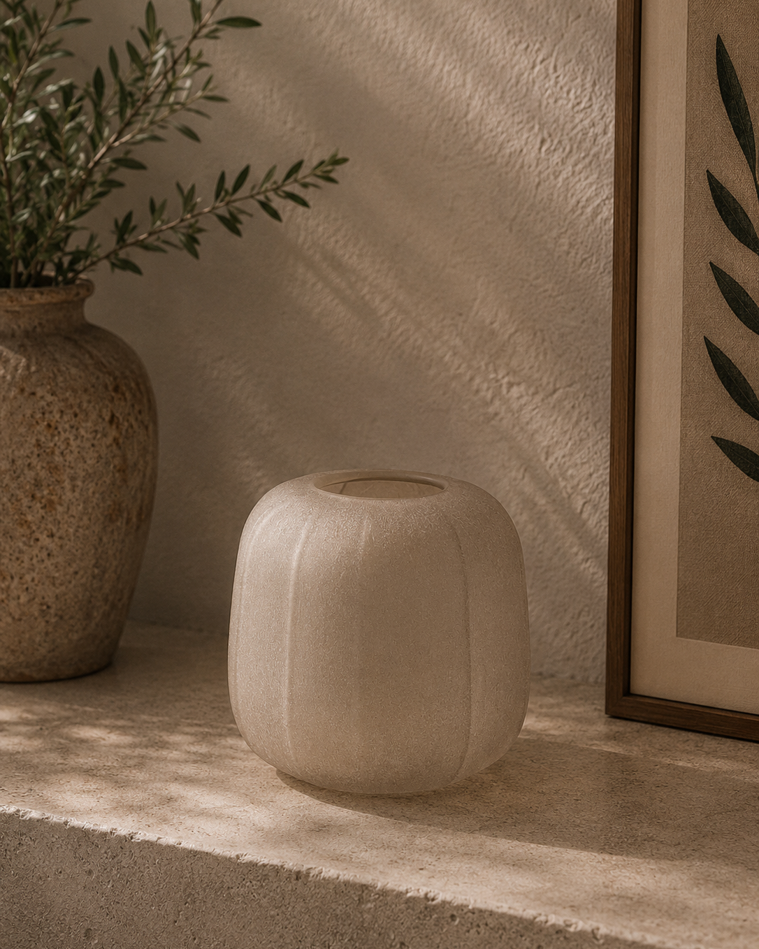 Pacengo Glass Light Brown Vase