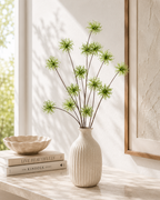 Faux Green Spider Chrysanthemum Branch Stem