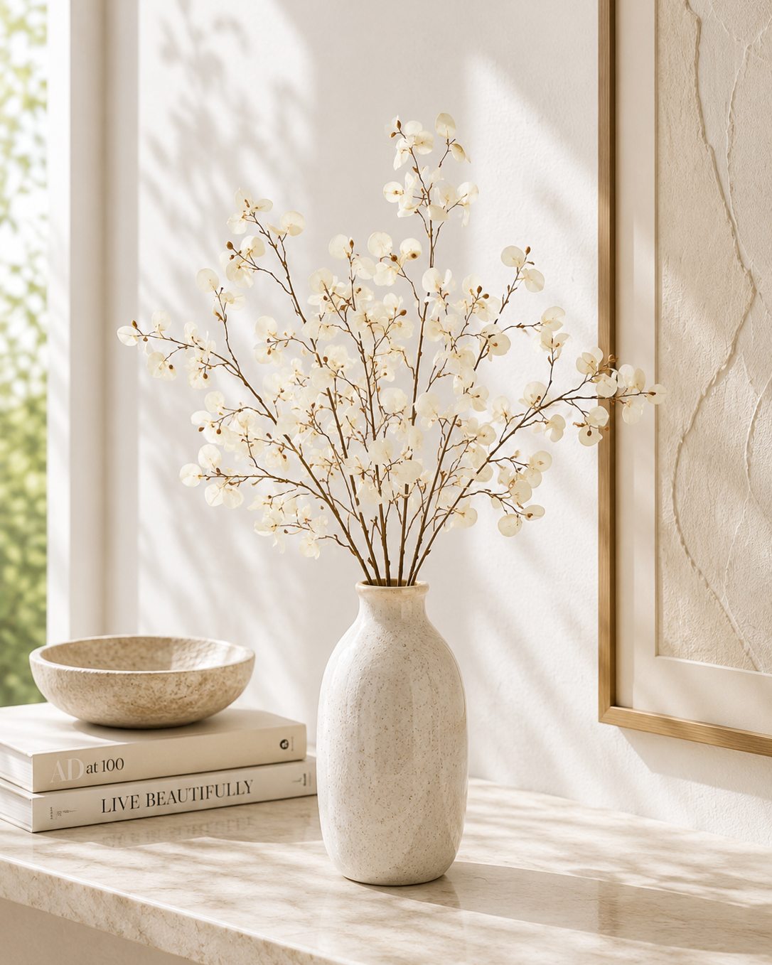 Faux Lunaria Branch Stem