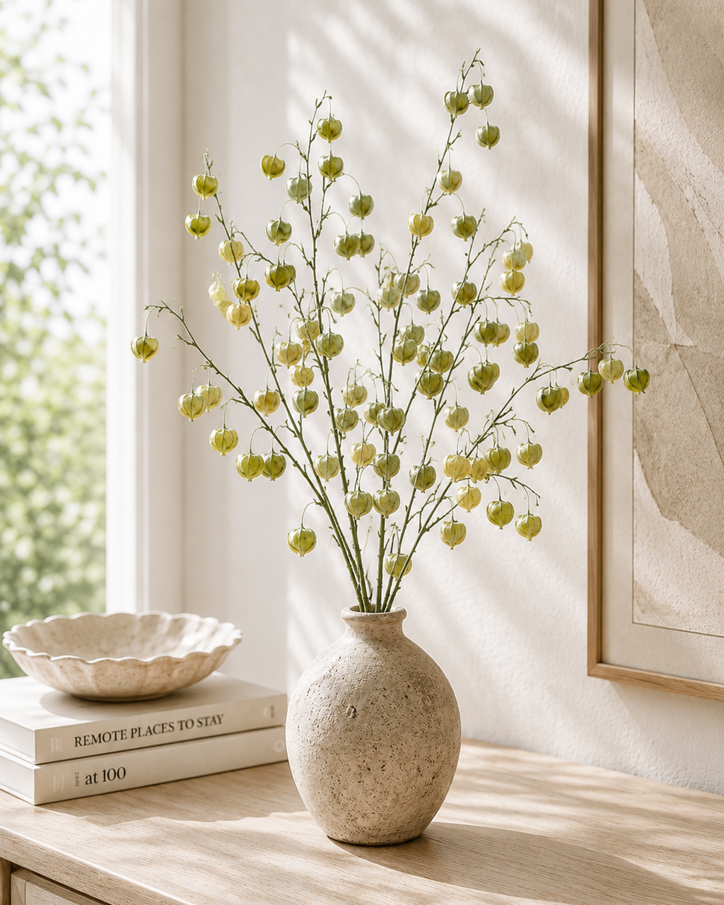 Faux Physalis Branch Stem