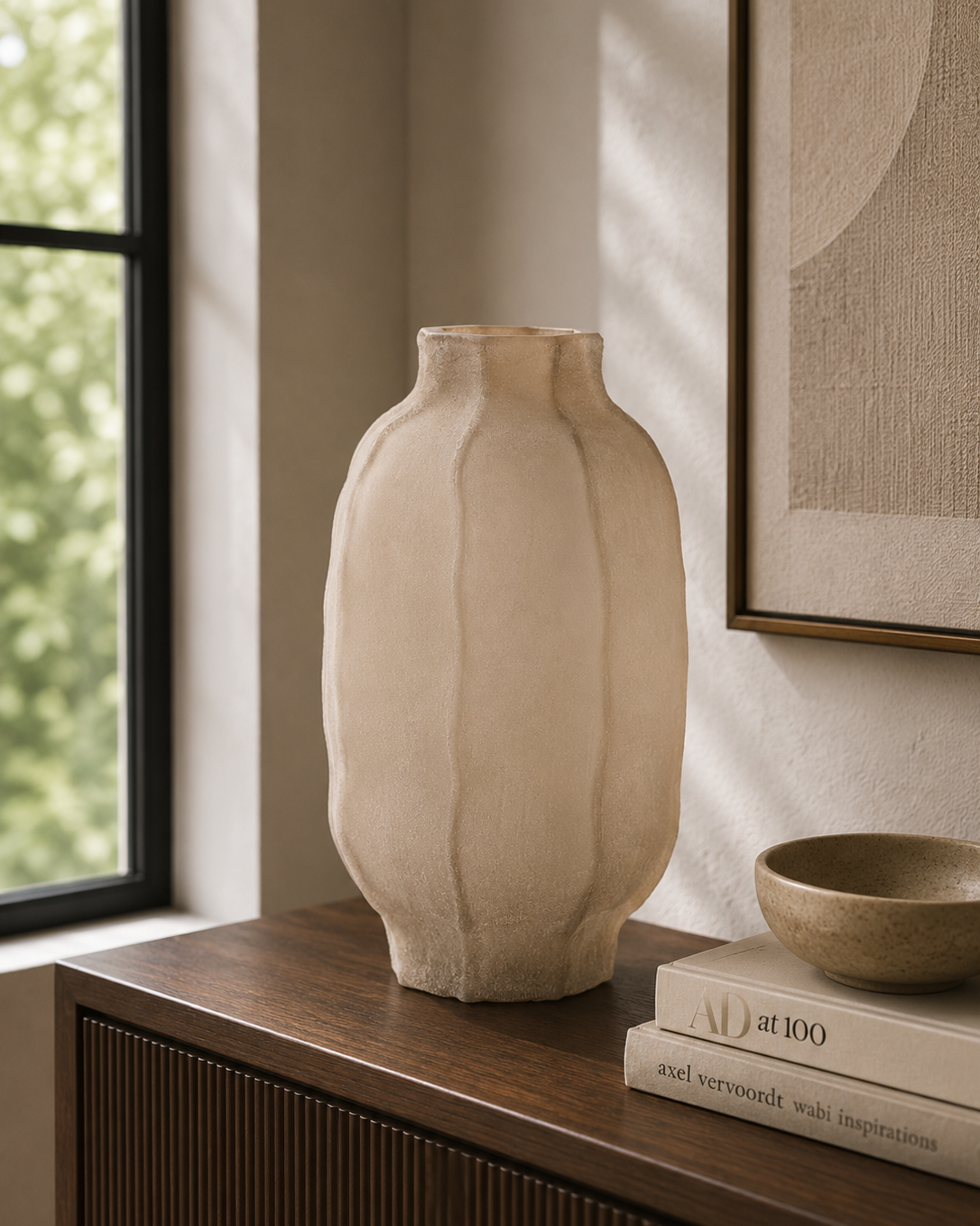 Tejeda Light Brown Vase - Large