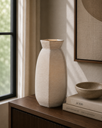 Veliko Dark Brown Glass Vase - Tall