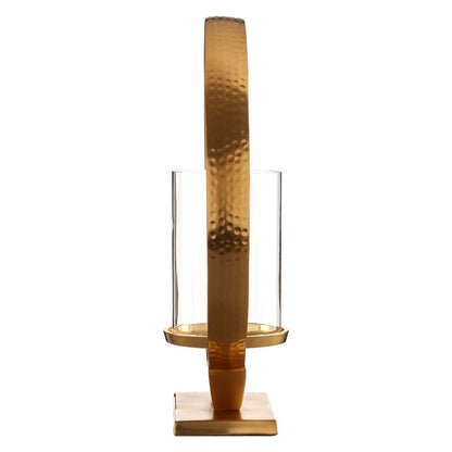 Cirqua Medium Gold Finish Candle Holder