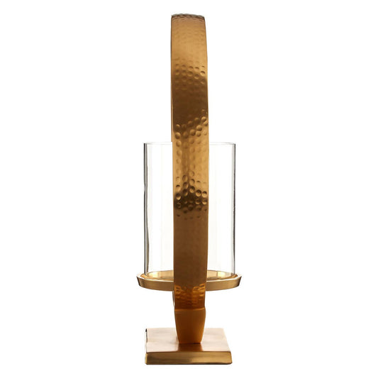 Cirqua Medium Gold Finish Candle Holder