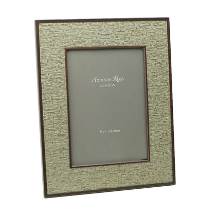 Sophie Paterson Rattan Frame 5x7" - Moss Green