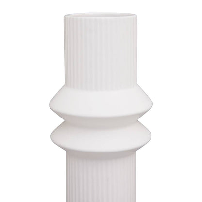 Fabia White Ceramic Vase
