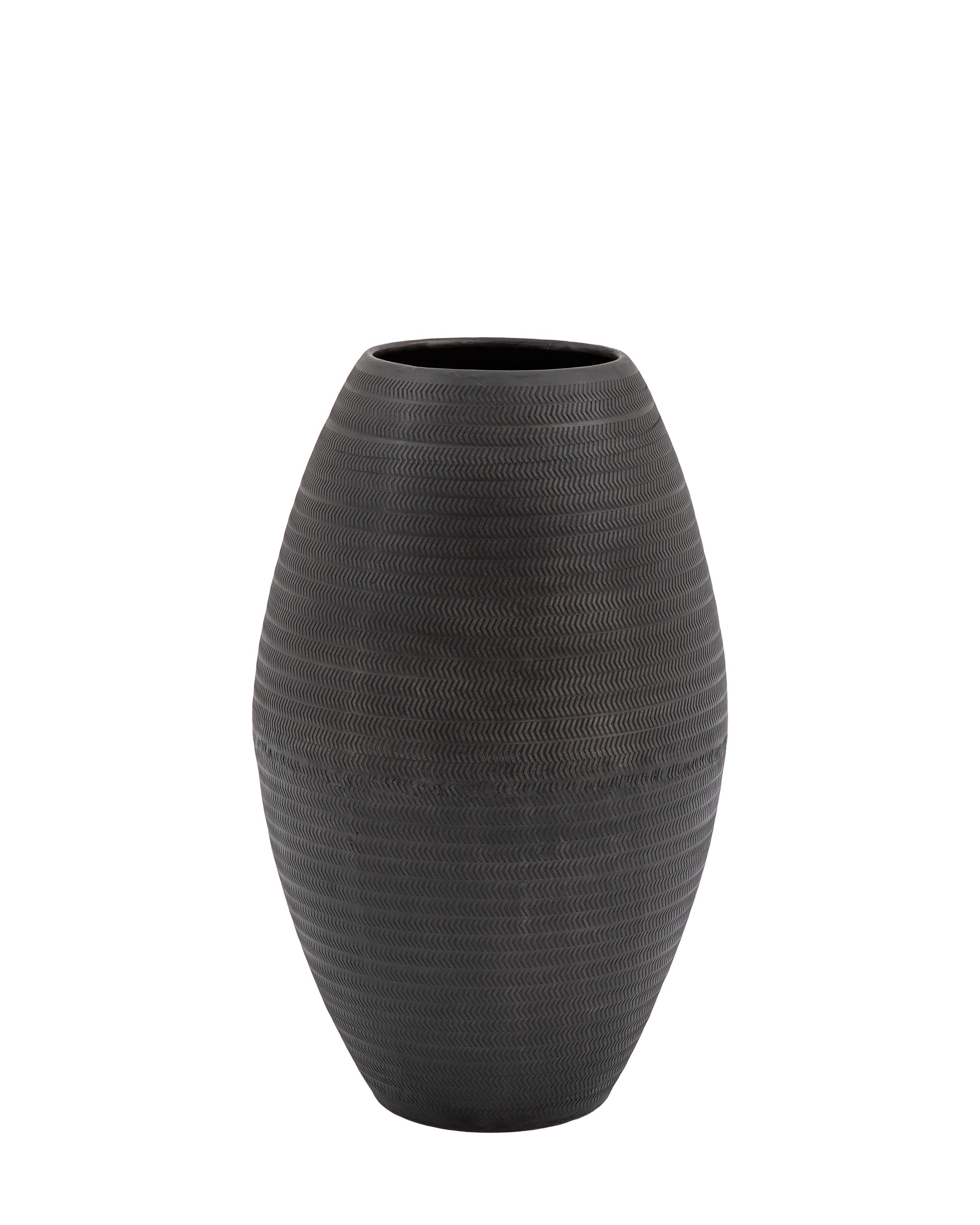 Artistic Aluminium Tall Vase Arrow Black