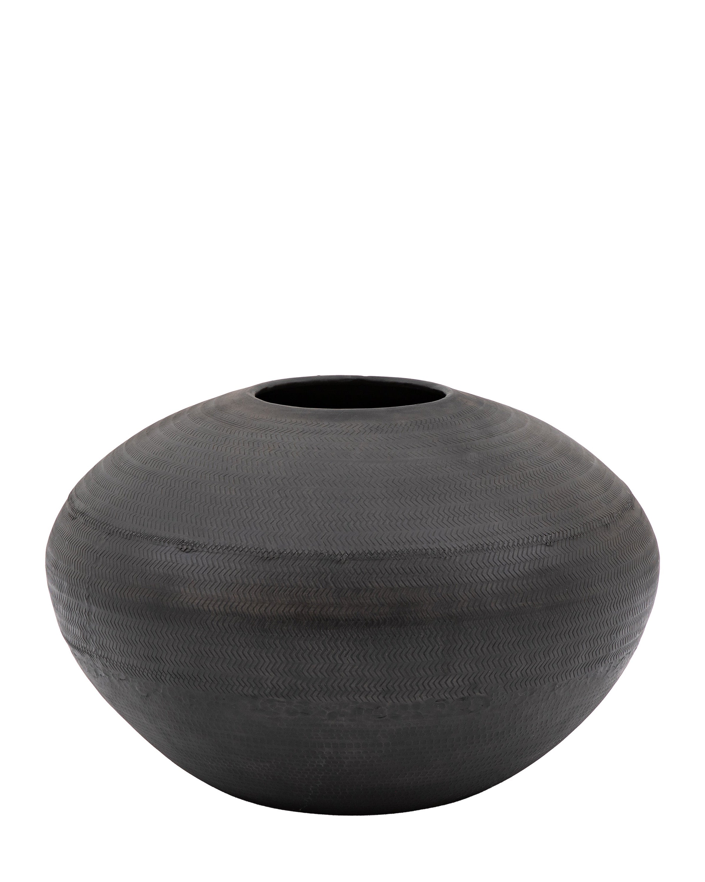 Artistic Aluminium Vase Arrow Black