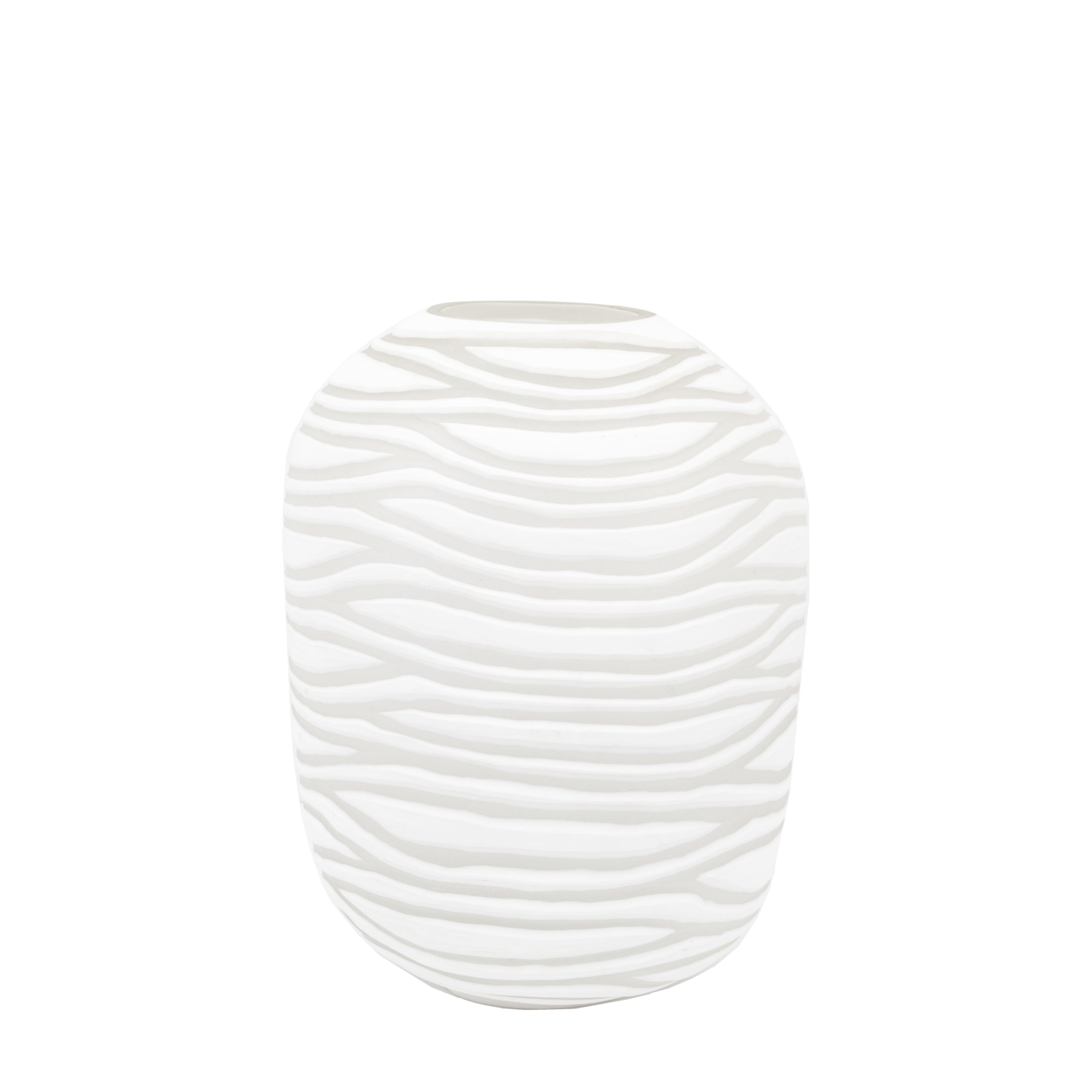 Andorra Handblown Carved Glass Vase Large
