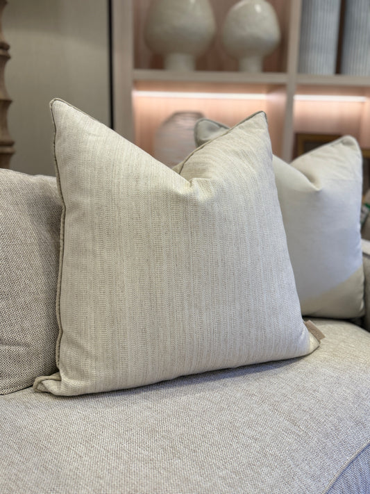 Oatmeal and Plain Back Cushion - 60cm