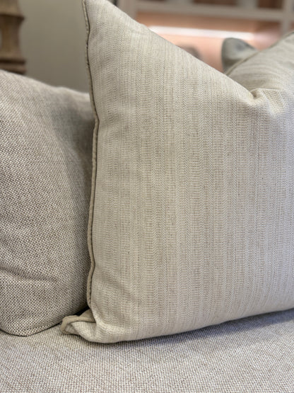 Oatmeal and Plain Back Cushion - 60cm
