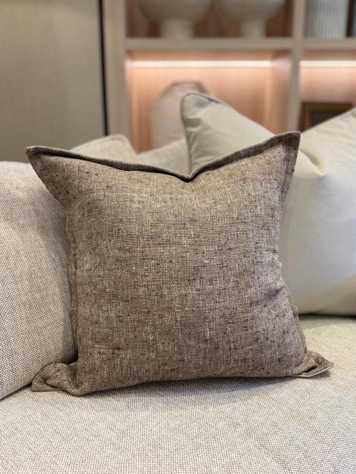 Natural Raw Silk Cushion