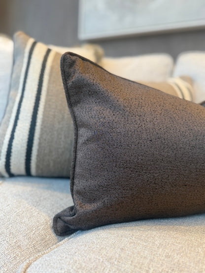 Bespoke Chocolate Cushion 22x14"