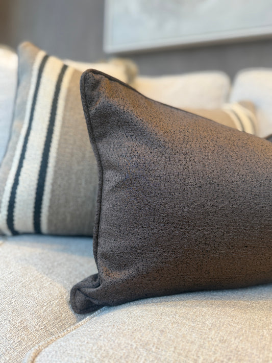 Bespoke Chocolate Cushion 22x14"