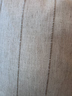 Reversible Summer Weave / Stripe Piped Cushion - 55cm