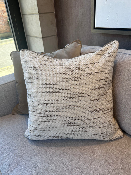 Bespoke Tufty Chenille Broken Stripe 22" Cushion