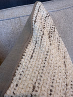 Bespoke Tufty Chenille Broken Stripe 22" Cushion