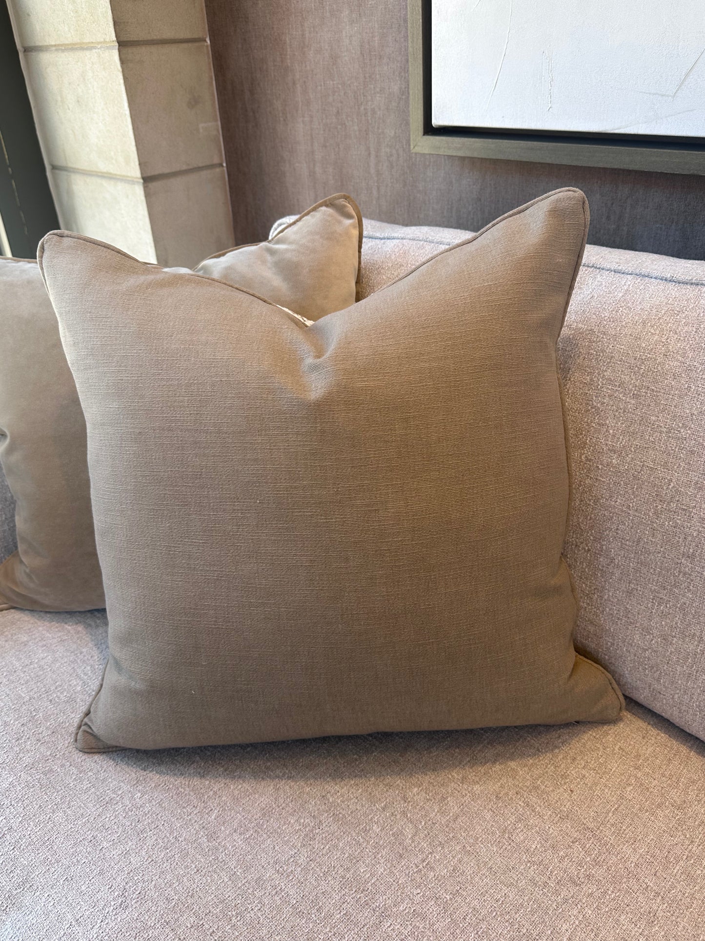 Bespoke Tufty Chenille Broken Stripe 22" Cushion