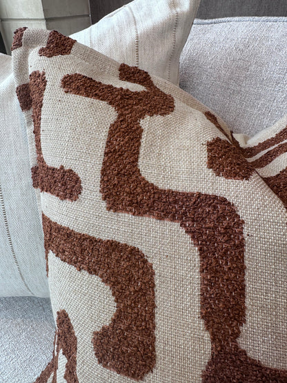 Moremi Tuscan Oxford Edge Bespoke Cushion - 22"
