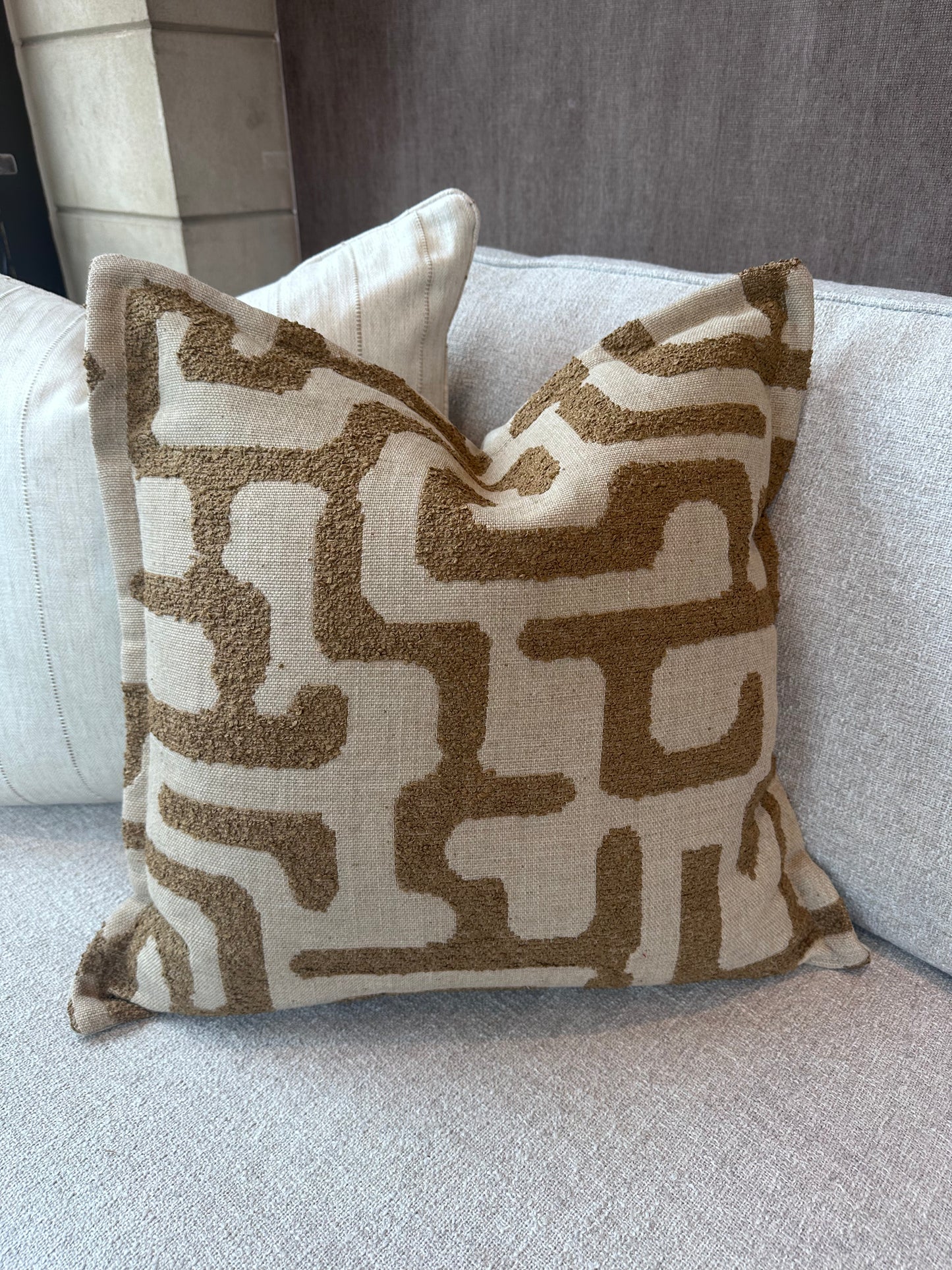Moremi Desert Oxford Edge Bespoke Cushion - 22"