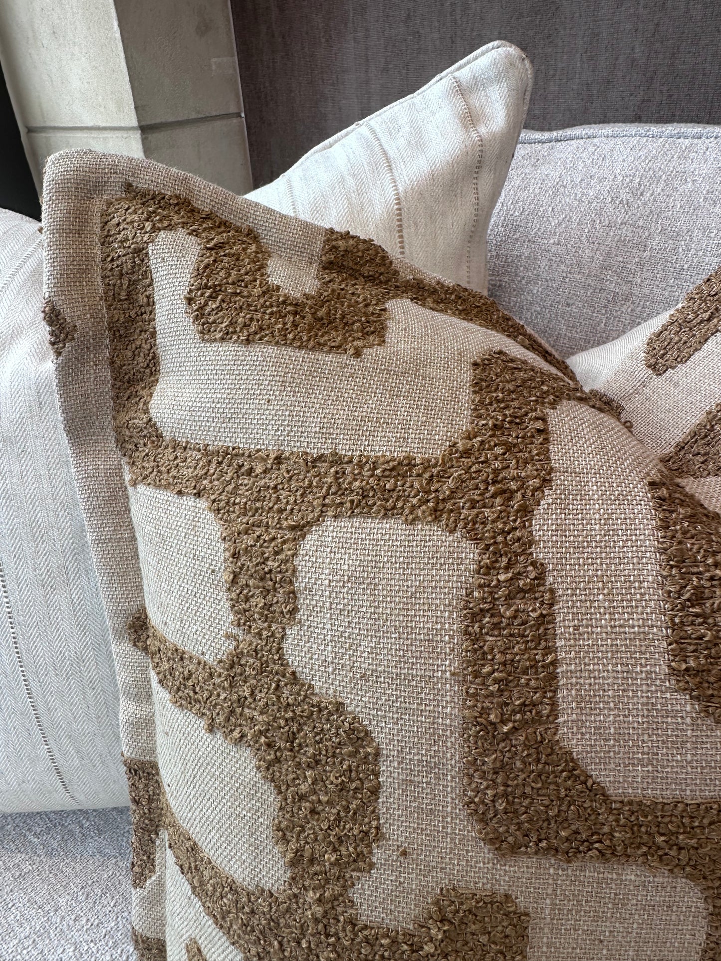 Moremi Desert Oxford Edge Bespoke Cushion - 22"