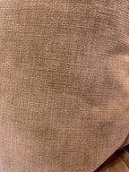 Bespoke Soft Textured Velvet Deep Caramel Oxford Edge Cushion 22"