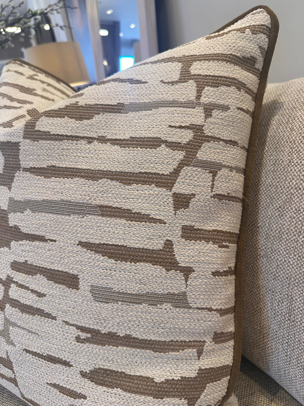 Muro Camel Gold Thread Cushion 22"