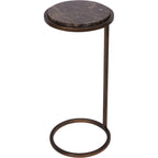 Iota Accent Table Brown Emperador