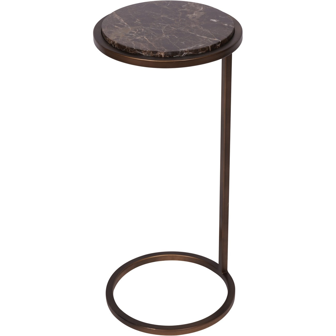 Iota Accent Table Brown Emperador