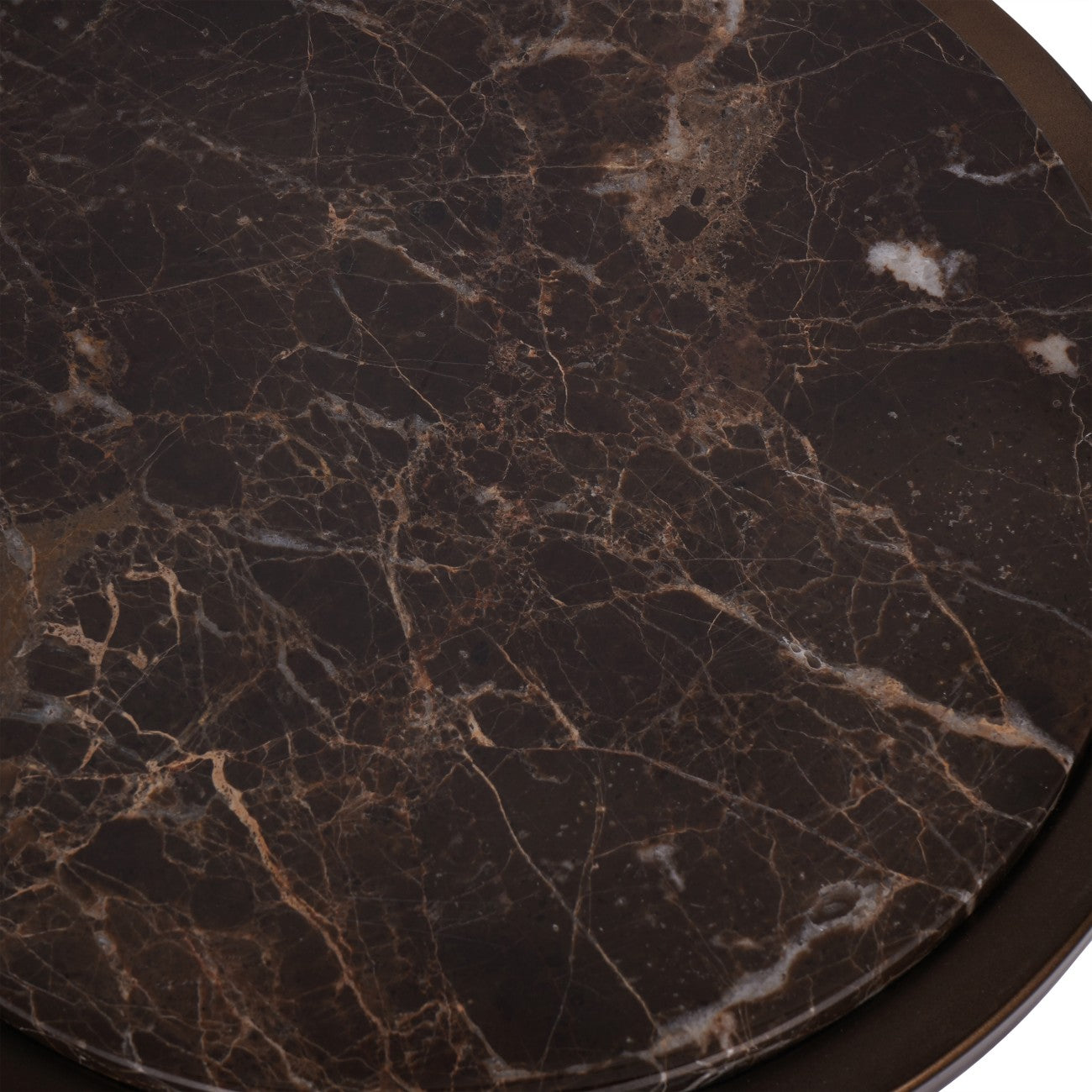 Iota Accent Table Brown Emperador