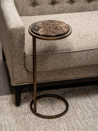 Iota Accent Table Brown Emperador