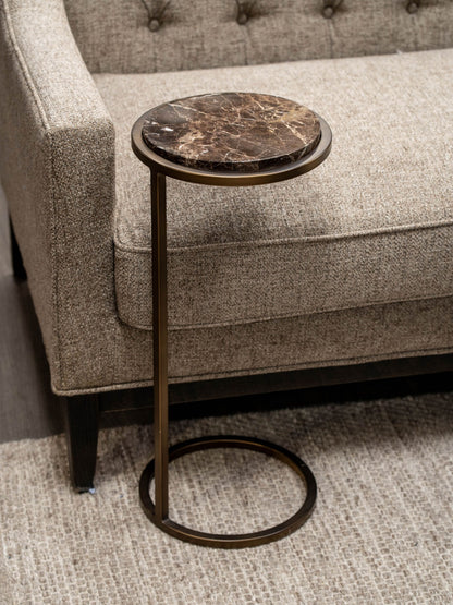 Iota Accent Table Brown Emperador