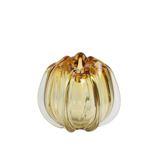 Murela 24.5x22cm Amber Glass Vase