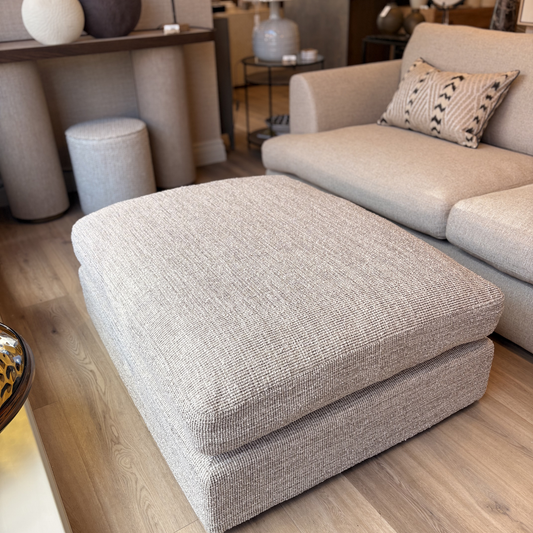 Textured Weave Christy Ottoman