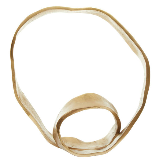 Prato Gold Finish Twist Sculpture