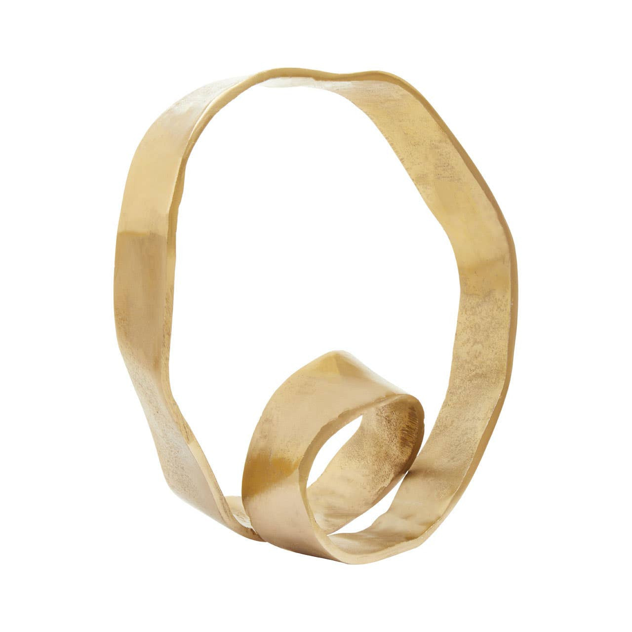 Prato Gold Finish Twist Sculpture