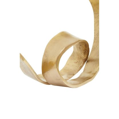 Prato Gold Finish Twist Sculpture